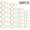 24 шт. Мини-пяльцы для вышивания 4 размеров Деревянные пяльцы Рамка для вышивания крестом Сделай сам Ручная работа Серьги Подвеска Ремесла Круг для вышивания Набор для шитья