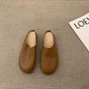 Fashion Mules Slippers Women Shoes Khaki Casual Slippers Flat Cover Toe Slides Platform Loafers Comfortable Versatile Women's Pantofle