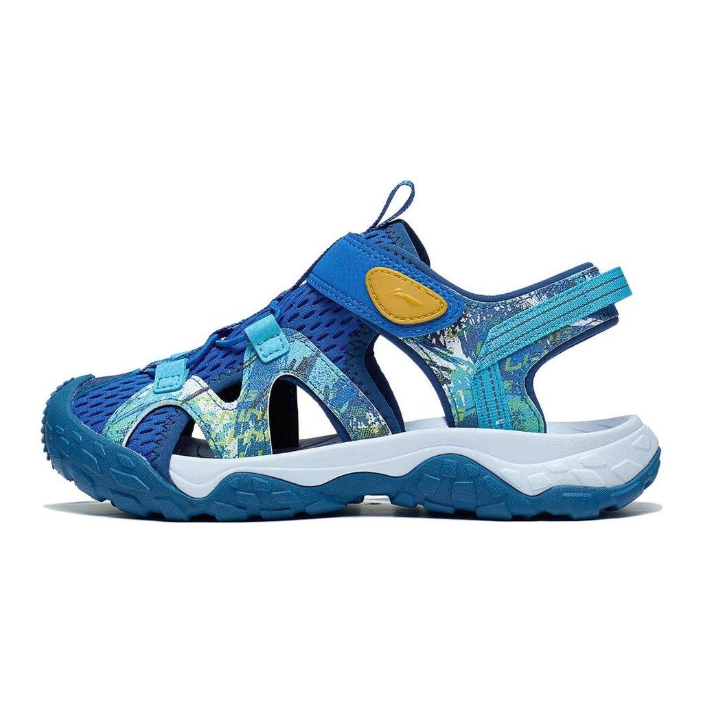 Li Ning Детские треккинговые 1.5 удобные дышащие легкие сандалии детские сандалии синие YKUT016-7