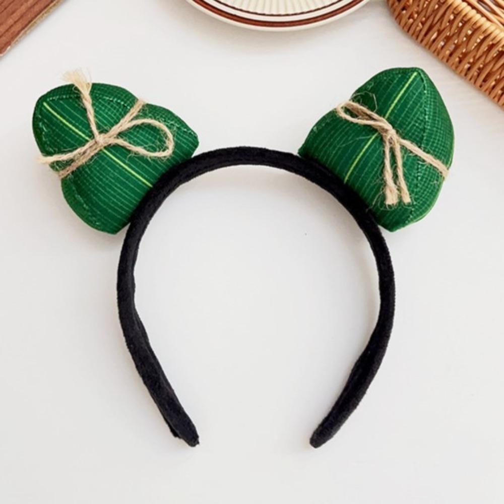 Chinese Style Zongzi Headband Soft Dragon Boat Festival Hairband Dragon Boat Festival