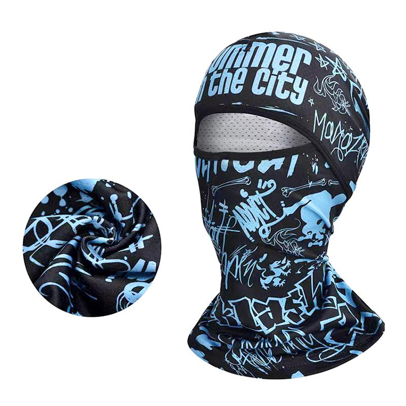 1 шт. Балаклава, безопасная для кожи, солнцезащитная, с защитой от ультрафиолета, для мотоцикла, летняя, дышащая, ездовая маска, крутая, для езды на велосипеде, походов и кемпинга