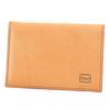Black Pass Case with Card Slot Genuine Leather Selva Beige [Dakota Label] Men's BL-620216-42