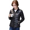 Down Jacket Women's New Autumn Light and Warm White Duck Down Women's Stand-up Collar Solid Color Down Jacket