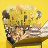 Wishing Happy Birthday Card Handmade Birthday Gift Card 3D Pop Up Birthday Greeting Card  Business