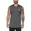 Muscleguys Cotton Crew Neck Sports Casual Sleeveless T-Shirt Training Fitness Simple Fashion Men's Undershirt