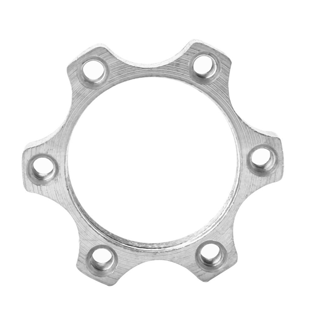 10PCS 6 Bolt Holes Disc Brake Rotor Adapter Silver Bike Disc Brake Adapter Bike Hub Conversion