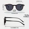 2PCS Retro Oval Fashion Glasses Unisex Round Frame Lightweight and Comfortable Neutral Style Glasses Suitable for Daily Wear