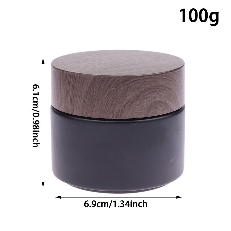 Пустые банки из матового стекла, банка для крема, косметический контейнер с крышкой, стеклянная бутылка 5-100 г, контейнер для макияжа, дорожные косметические банки