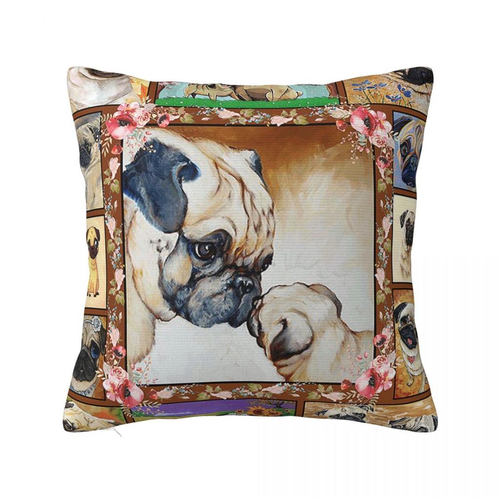 Sighthound Pet Dachshund Animal Hip Hop Cute Square Pillow Cases Dog Lover Cushion Cover Vintage Decorative Pillowcase for Home