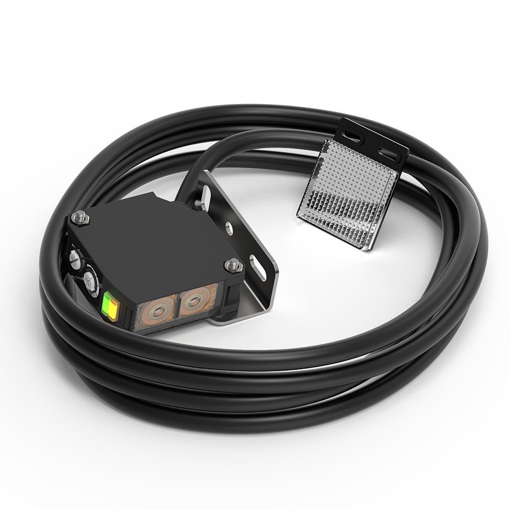 Фотоэлектрический датчик GTRIC E3JK-RR12 Рефлекторный 24-240В DC/AC Универсальный релейный выход Квадратный оптический фотоэлектрический переключатель