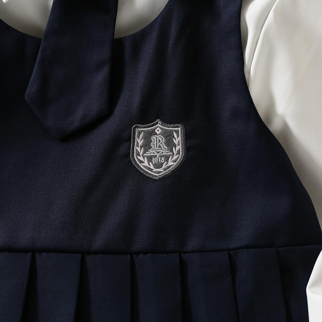 Baby Kids Sets for Girls Suits School Uniform Children Costumes Preppy Style Clothes for Teenagers Outfits 6 8 9 10 12 14 Years