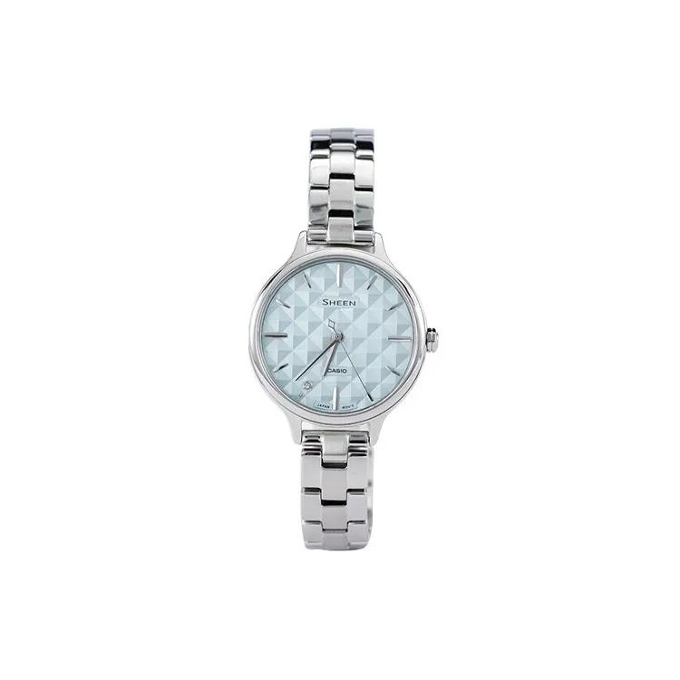 CASIO Women's SHEEN Blue Watch (Unisex) Japanese Korean Watches SHE 4545D 2AU