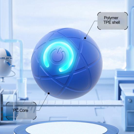 Мяч для прыжков со светодиодной подсветкой для домашних животных, снятие скуки и стресса, умная интерактивная игрушка для кошек и собак, перезаряжаемая через USB, электрическая, автоматическая, движущаяся, встряхивающая