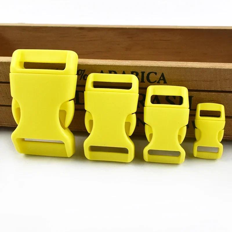 Meetee 10/20Pcs 10-25mm Plastic Side Release Buckle Bracelet Buckles Bag Strap Adjustable Dog Collar Clasp Leather Accessories