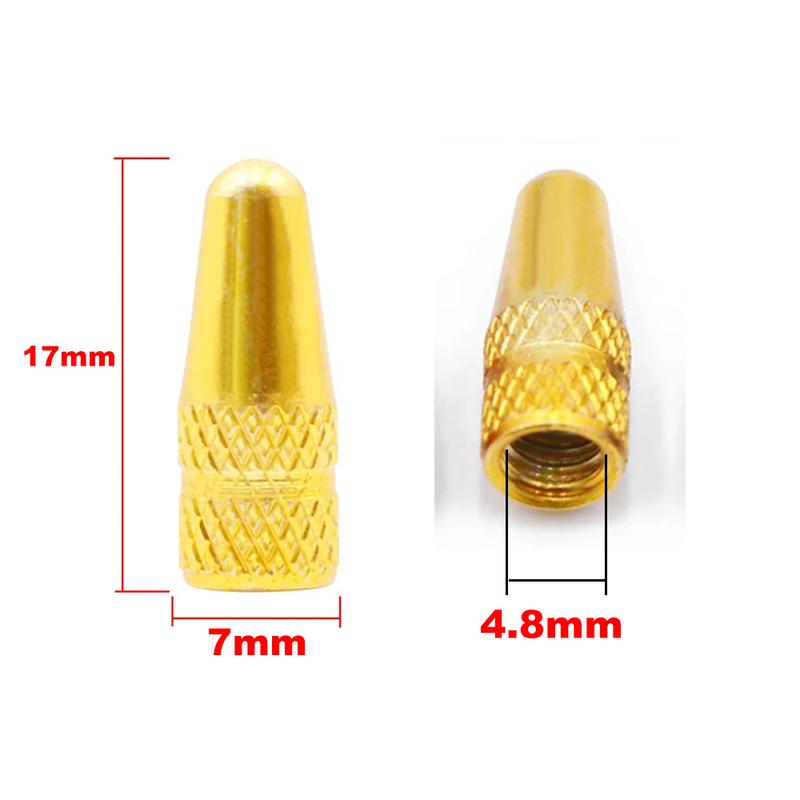 10 Pcs / Set Aluminum Alloy Road MTB Track Racing Bike Tube Tyre Bicycle Tire Wheel French Valve cap Presta AIR Valve Caps