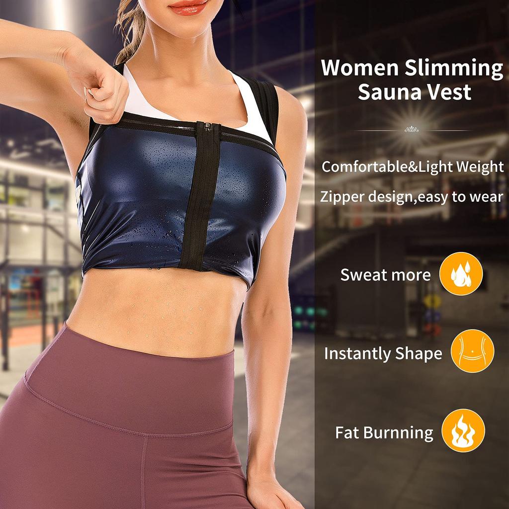 Тренажер для талии для сауны, жилет для женщин, триммер для талии, полимерный костюм для сауны, тренировочная майка, корректирующее белье для похудения, формирователь тела, рубашки для фитнеса