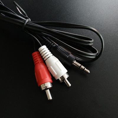 1,2 м 3,9 фута 3,5 мм штекер Jack к 2Rca мужской аудио кабель разветвитель телефон к динамику