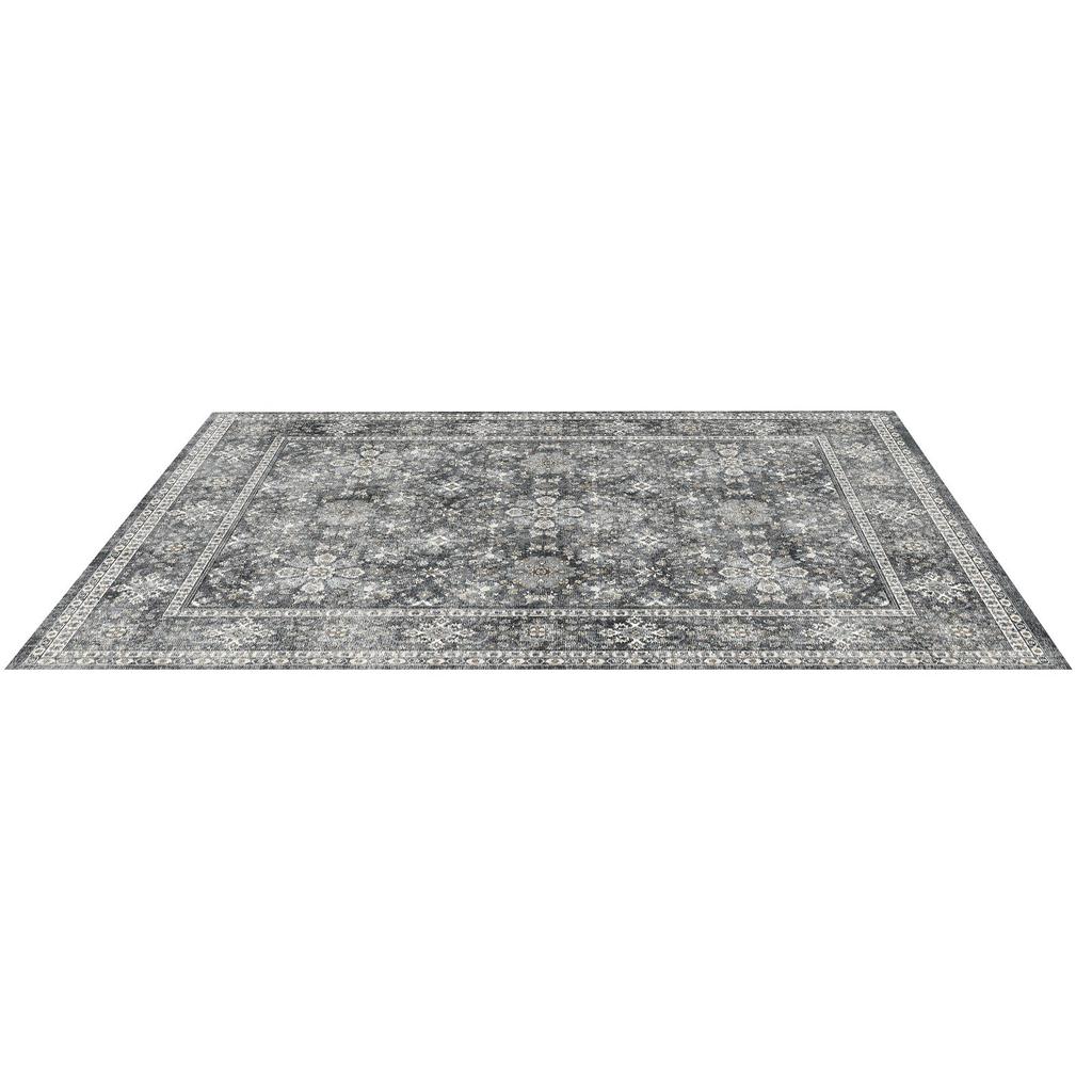 VEVOR Area Rug, 8 x 10 ft Large Washable Rug, Non-Slip and Tear-Resistant Soft Carpet, Pet & Child Friendly Vintage Area Rugs