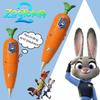 Zootopia 2 Carrot Recorder Pen | Judy & Nick Style For Kids | 60S Mini Recorder | 2-In-1 Gel Pen Stationery|Judy Partner