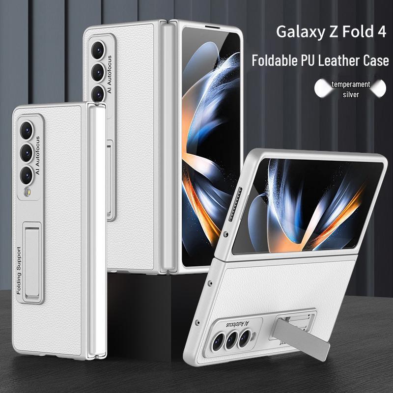 Кожаный чехол-подставка Samsung Fold4 - Креативный, Складной, Ударопрочный дизайн