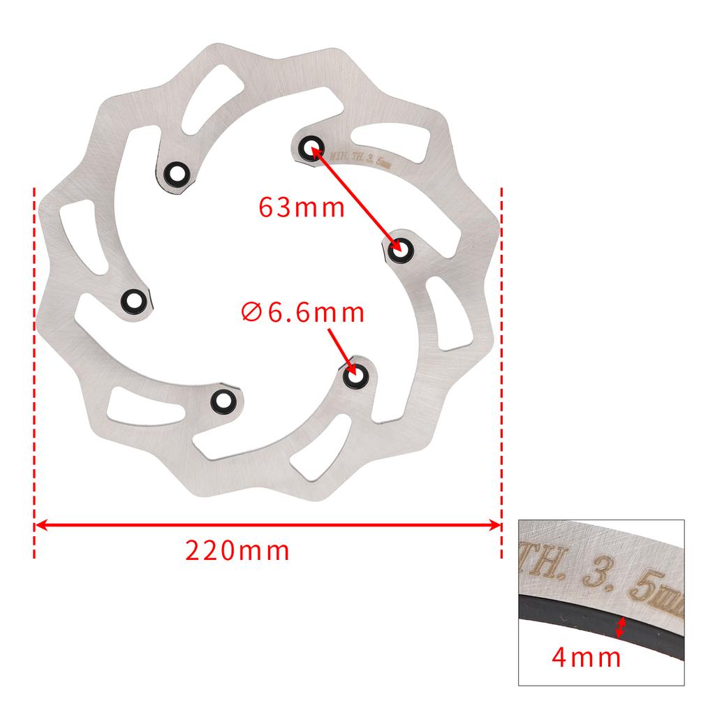 Передний и задний тормозной диск ротор для 125 250 300 350 450 500 EXC XC SX SXF XCW
