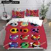 3D Geometry Dash Bedding Set Comforter Quilt Bed Cover Duvet Cover Pillow Case 3 Pieces Set Bedroom Decoration Home Textiles 032