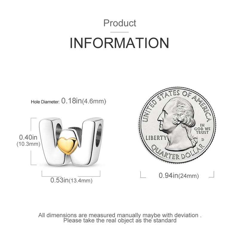 Шармы Оригинальные Сердце Серия Английский Алфавит Бусина Подходит для Браслетов Ожерелье Женский Шарм Медь Роскошь Сделай Сам Ювелирные Изделия Подарки