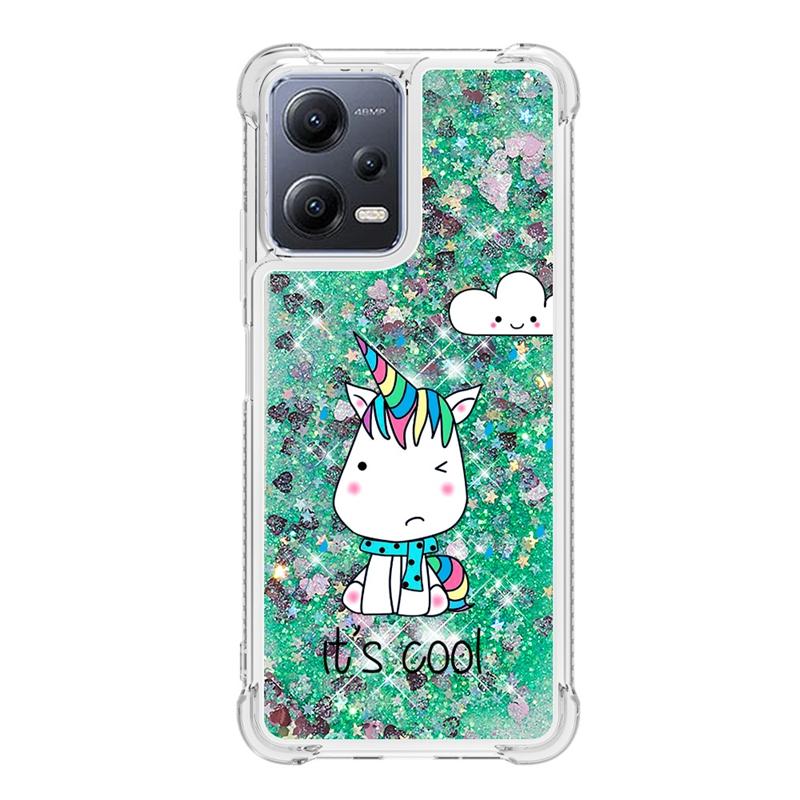 Чехол Redmi Note 12 Pro Для Funda Xiaomi Redmi Note 12 Pro Чехол Динамический Жидкий Чехол с Блестками на Redmi Note12 12Pro Чехлы для Телефонов