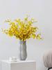 3PCS Realistic Dancing Lady Orchid Artificial Flowers Yellow Orchid Decor Home Modern Minimalist Chic Style Oncidium Orchid