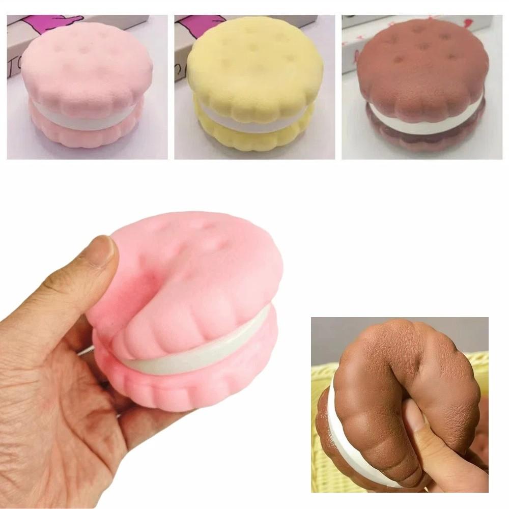 Soft Texture Slow Rebound Cake Toy Portable Squeeze Toy Squishy Toy Simulated Cake Educational Toy