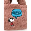 SNOOPY Boa Lunch Mini Tote Bag PINK