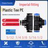 Imperial Pneumatic Quick-Connect Air Hose Tee Connector - PY PE 5/16, 1/4, 3/8, 1/2