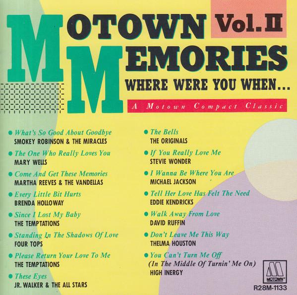 CD VARIOUS - Motown Memories Vol.2 Where Were Yo R28M1133 Tamla Motown 1989 Япония ОбиСоул/Фанк Б/У