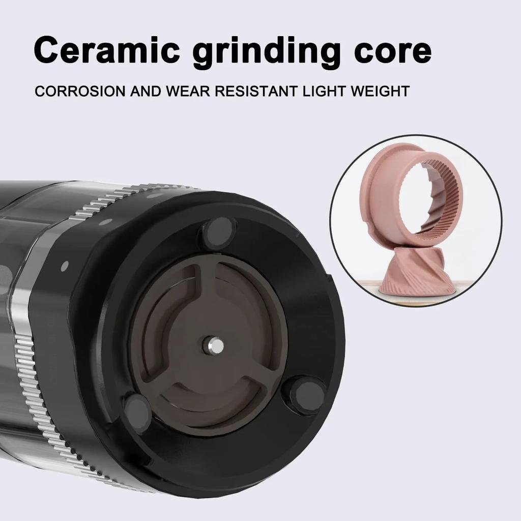 Портативная электрическая кофемолка 5 передач регулируемая профессиональная керамическая шлифовальная машина моющаяся шлифовальная машина для дома