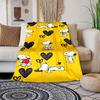 This adorable 3D Snoopy cartoon flannel blanket is comfortable and soft, perfect for use in bedrooms, beds, sofas, picnics, and
