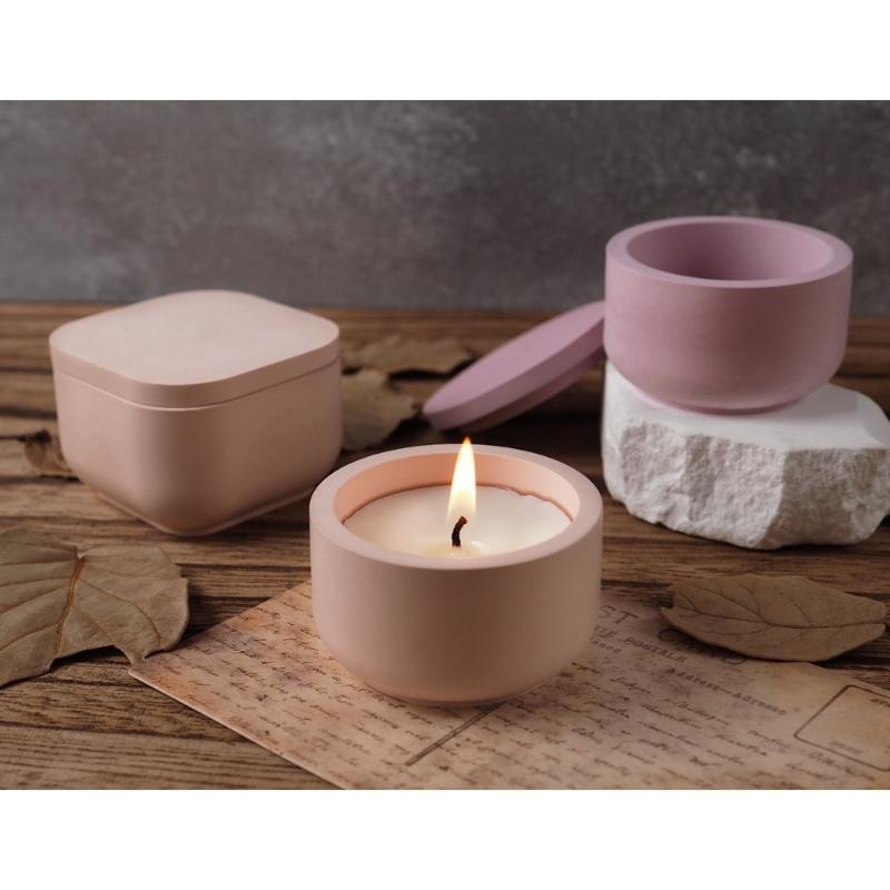 Креативная силиконовая форма для DIY стакана из кристального цемента Изысканная гипсовая подсвечник