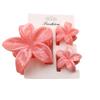 3PCS Hawaiian Gradient Flower Hair Claw Clip For Women Girl Fashion Plastic Non Slip Hold Hairpin Barrette Hair Accessories