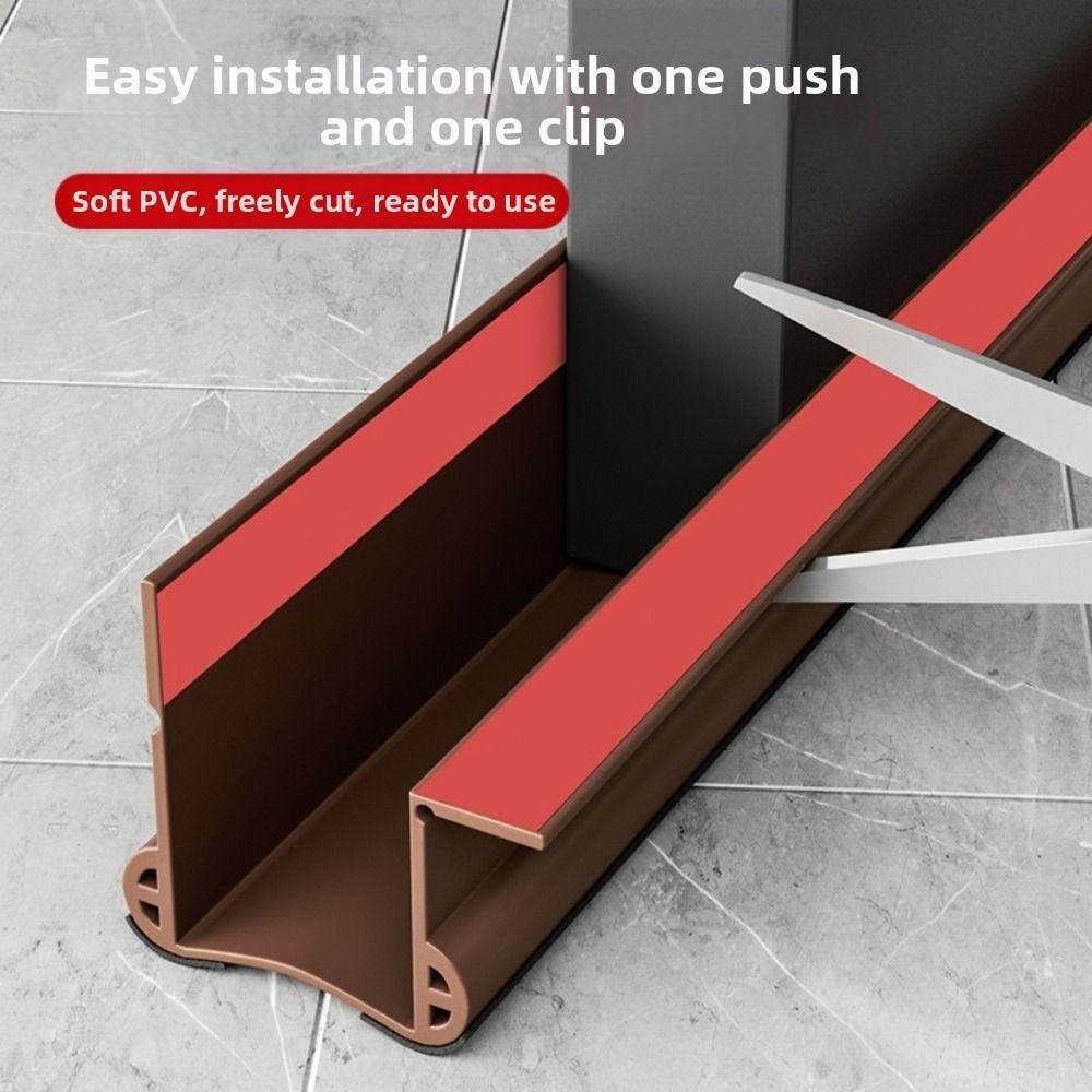 ПВХ Уплотнитель для погоды Уплотнитель двери Подметальник двери Заполнитель щели под дверью Уплотнитель от сквозняка для двери Низ двери