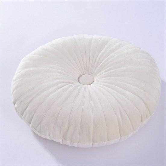 Throw Pillow Breathable Non-fading Soft Comfortable Nordic Style Short Velvet Pumpkin Cushion