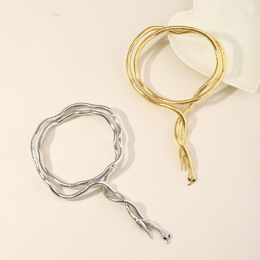 Ожерелье в виде змеи, принадлежащей к меньшинству, европейское и американское модное ожерелье, дизайн, чувство, ожерелье Spice Girl