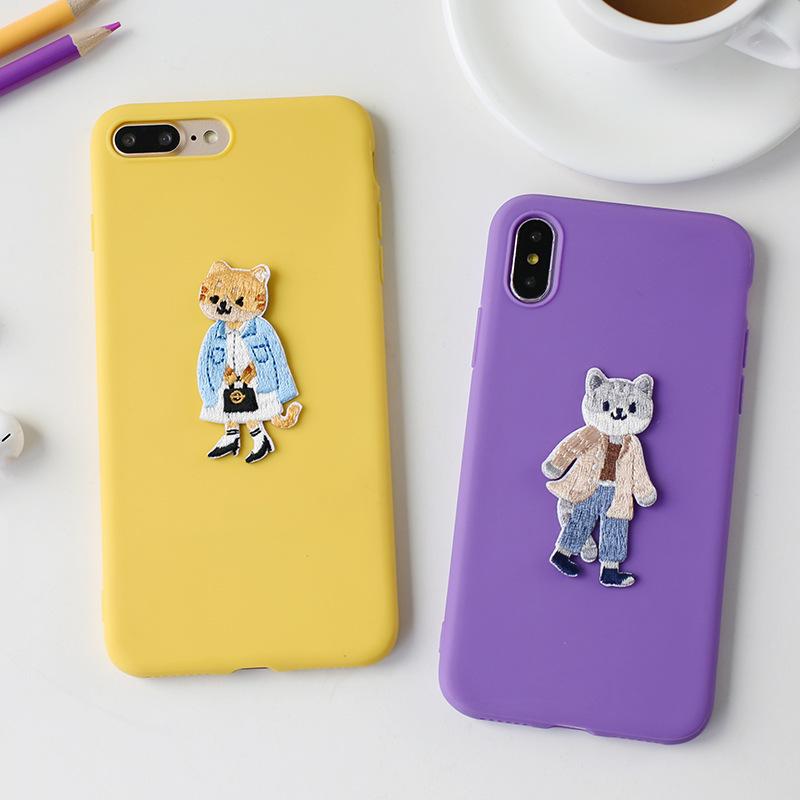 Наклейка на ткань с изображением кота, вышитая нашивка, наклейка с узором, наклейка на одежду, брюки, сумку, украшение, дырка, ремонт, субсидия