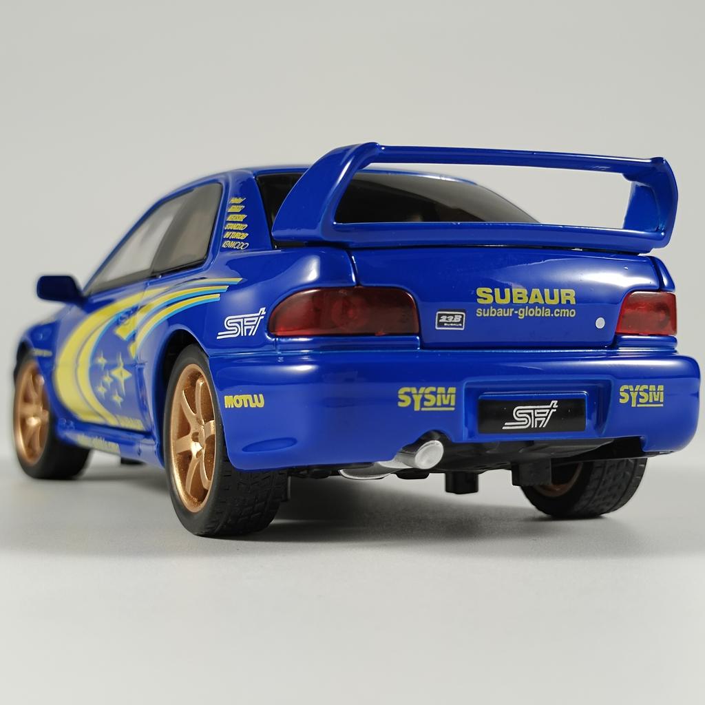 1/32 Subaru Impreza WRX STI Supercar Diecast Model Alloy Metal Car Classic Love Collection Hobby Birthday Gifts with Friend