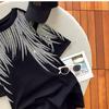 Футболка с коротким рукавом Black Diamond Feather Wings размера плюс для женщин - модная и омолаживающая