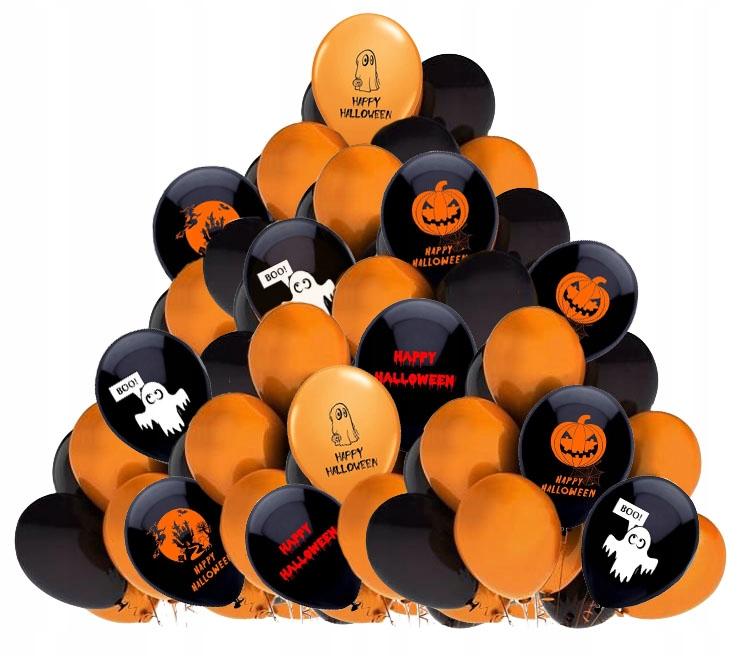 Zestaw Na Halloween  Balony Baner Kurtyna  1 Kpl.