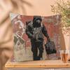 Подушка с граффити Бэнкси Чехлы для подушек в стиле кантри Декоративные наволочки для дивана
