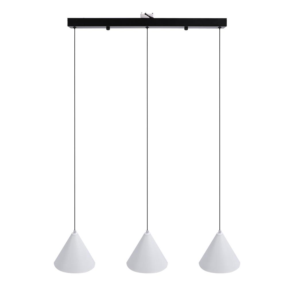3 Light Pendant Lamp Innovative Nordic Style Iron 3 Colors Temperature Hanging Pendant Lighting for
