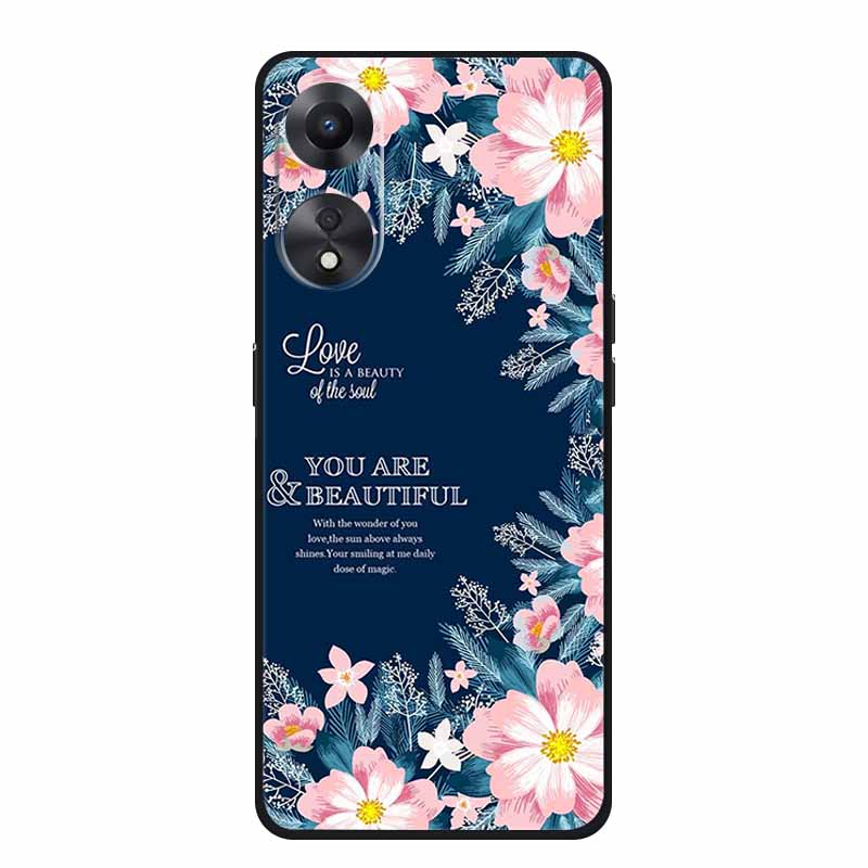 Чехол для OPPO A78 5G Модный силиконовый мягкий ТПУ задняя крышка для Oppo A58 A58X 5G OPPOA78 5G Чехлы для телефонов Ударопрочный CPH2483 Fundas