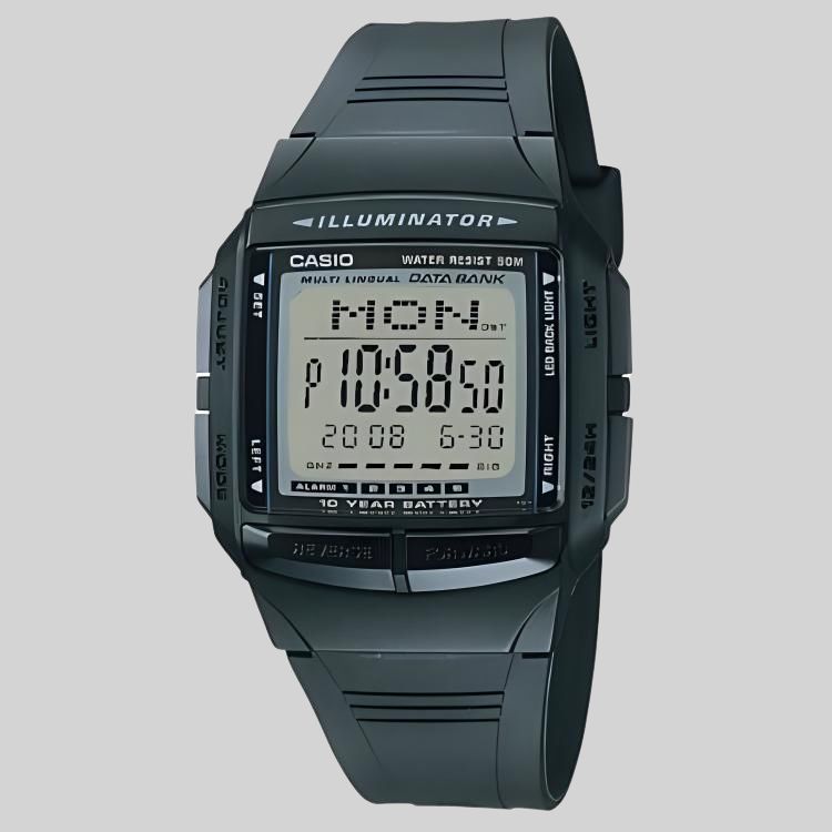 Casio Унисекс 36мм Серые Часы DB361AV DB-36-1AV