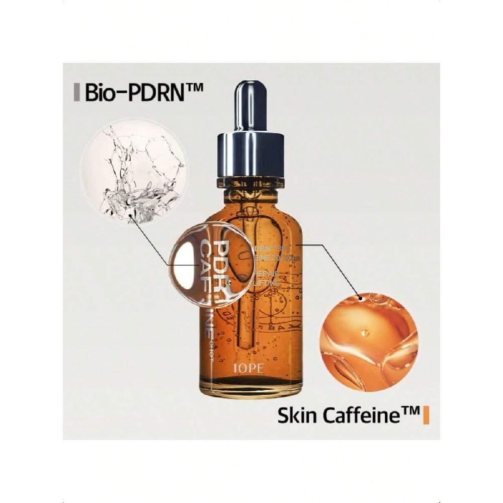 Iope BIO-PDRN Кофеиновая сыворотка-шот 30 мл/50 мл Наполнение кожи, Интенсивный лифтинг и упругость, Корейский уход за кожей,