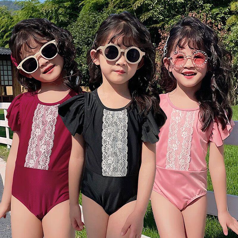 Girls' Cute One-Piece Toddler Swimsuit